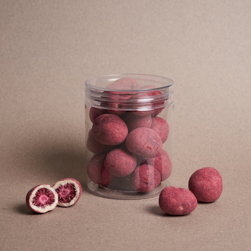 White Chocolate Blackberry Dragees