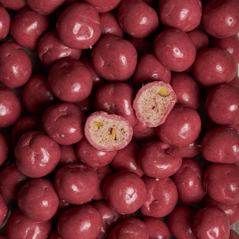 Raspberry Pistachio Cookie Dragees