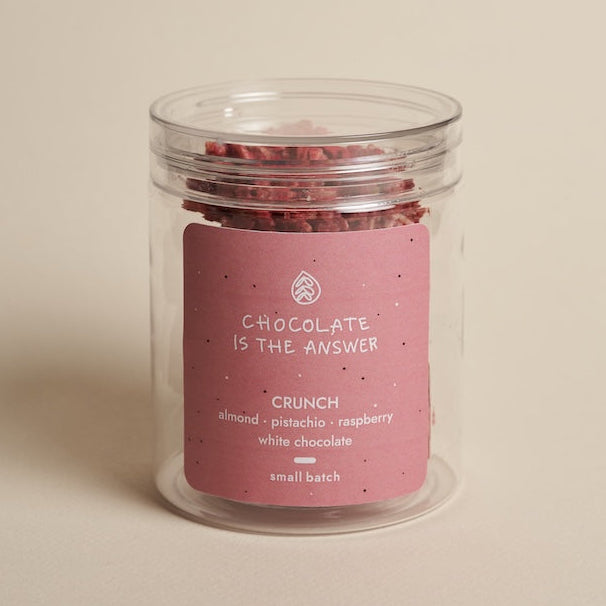 Raspberry Pistachio White Chocolate Crunch