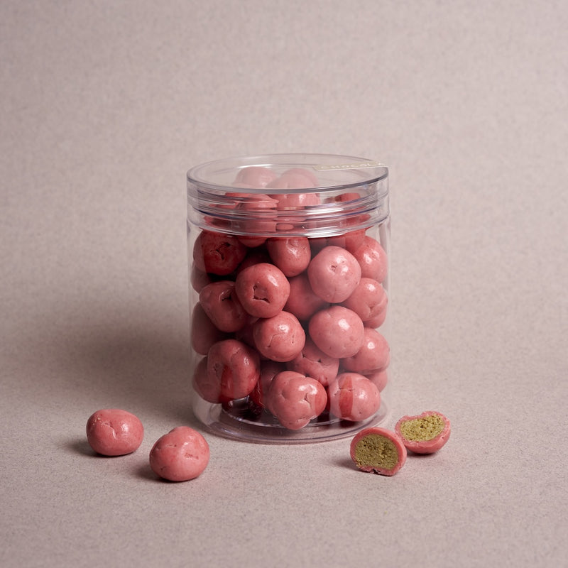 Strawberry Matcha Cookie Dragees