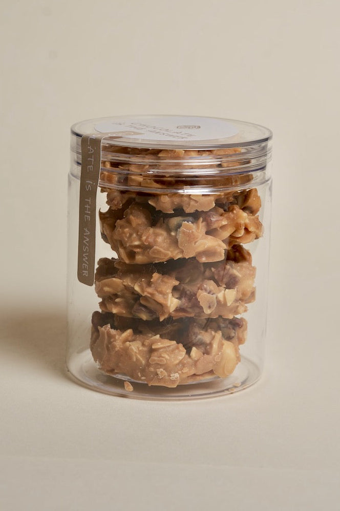 Cranberry Hazelnut Caramel Chocolate Crunch